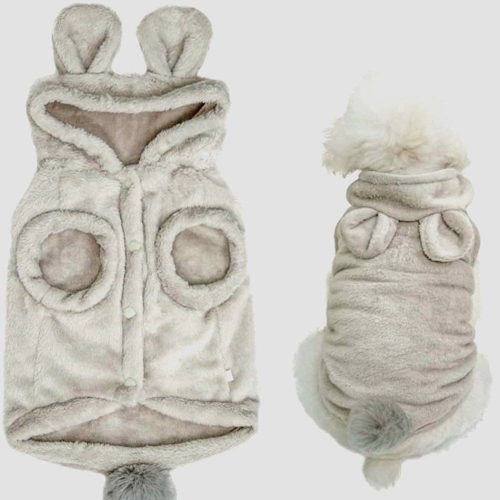 Hoodie, Sweater- Premium Padded Pullover for Small Dogs- "BearEars"- Large